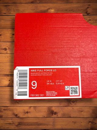 Nike Full Force LO Negro Blanco Talla 42