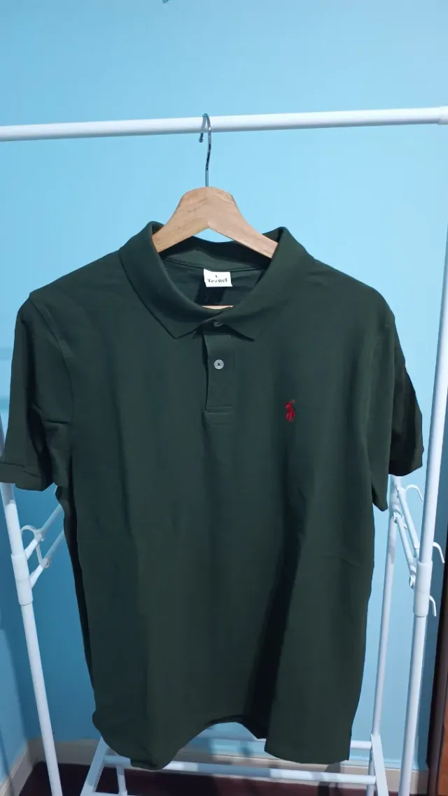 Polo Verde Militar Talla L