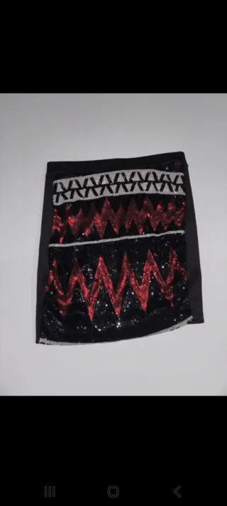 Falda con lentejuelas