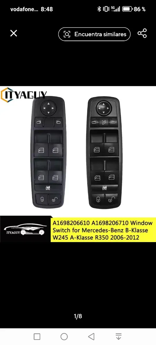 Mando Elevalunas Mercedes 200 B