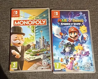 Juegos Nintendo Switch Monopoly y Mario Rabbids