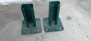 Base para tubo de valla metálica