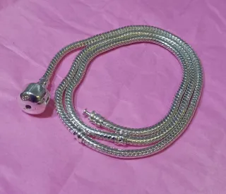 Collar Bañado Plata 925 para Abalorios