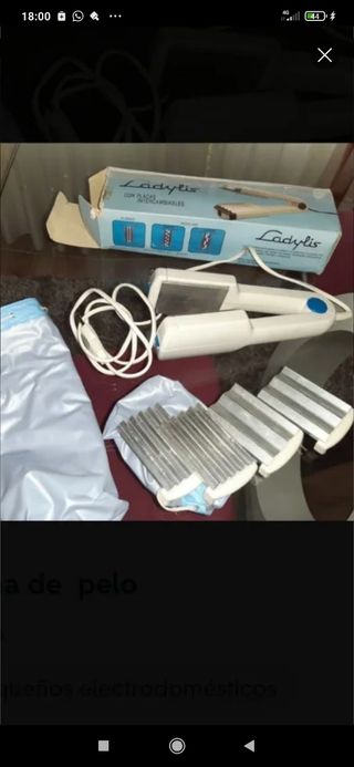 Plancha pelo Lady lis con placas intercambiables