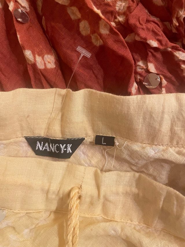 Falda larga algodón.