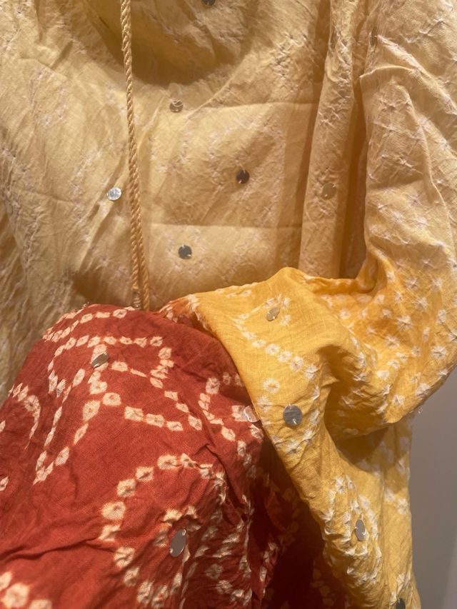 Falda larga algodón.