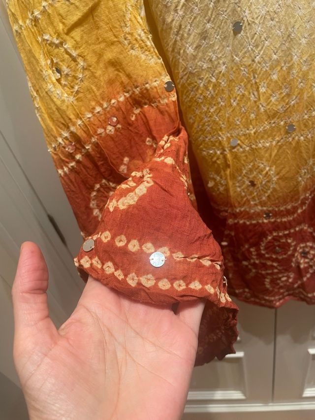 Falda larga algodón.