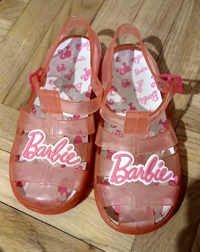 Cangrejeras niña Barbie transparentes