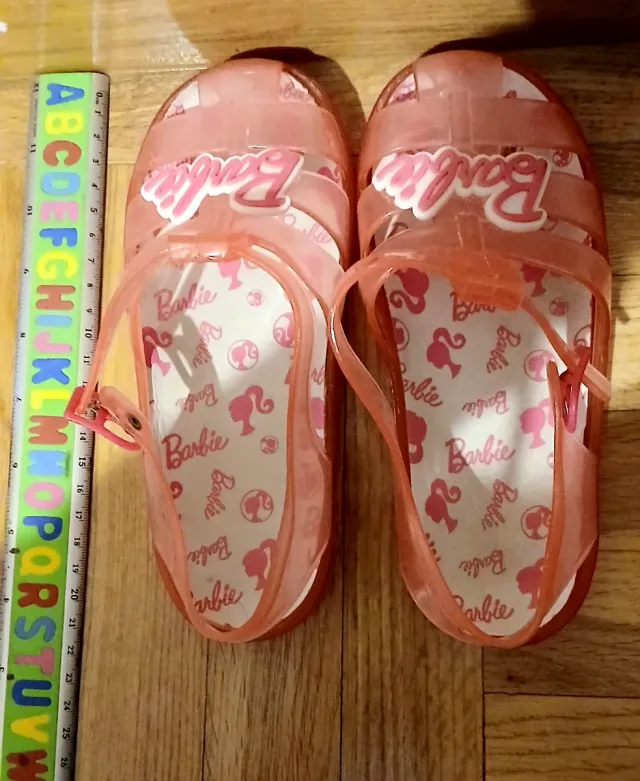 Cangrejeras niña Barbie transparentes