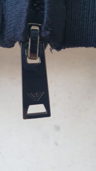 Cárdigan Emporio Armani Azul Cremallera