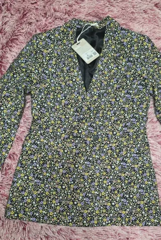 Giacca BzB donna fantasia floreale taglia S