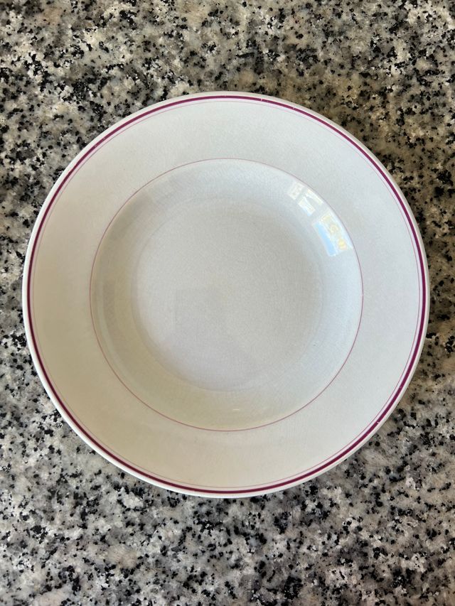 Set di 8 piatti profondi in porcellana Sarreguemines, Cina