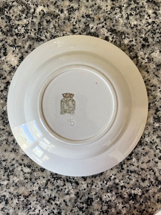 Set di 8 piatti profondi in porcellana Sarreguemines, Cina