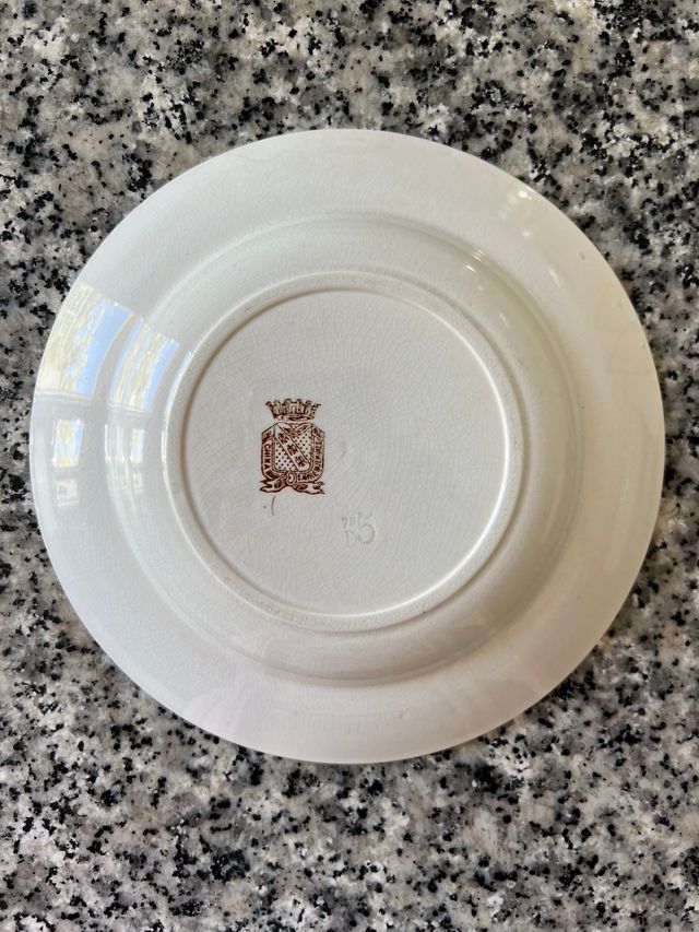 Set di 8 piatti profondi in porcellana Sarreguemines, Cina