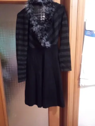 Vestitino elegante collo pelo