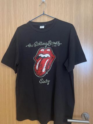 Camiseta Rolling Stones Negra