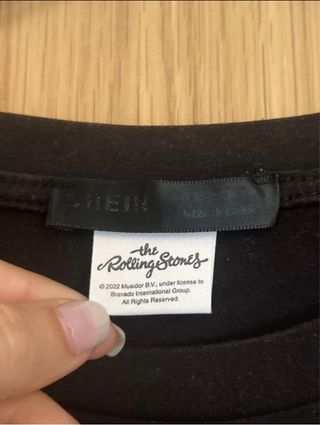 Camiseta Rolling Stones Negra