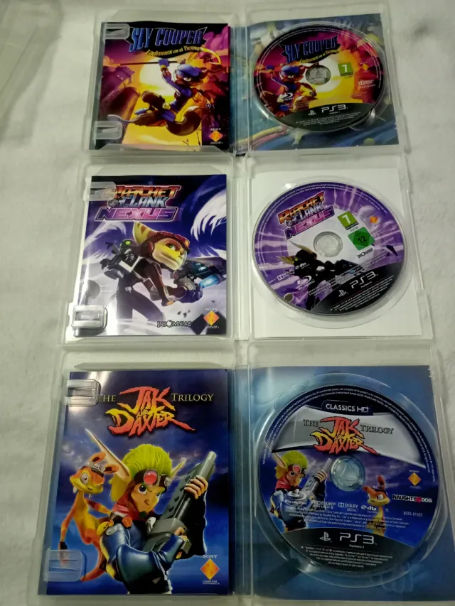 Pack PS3: Sly Cooper, Ratchet & Clank, Jack daxter