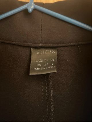 Vestido Chaleco Negro Shein