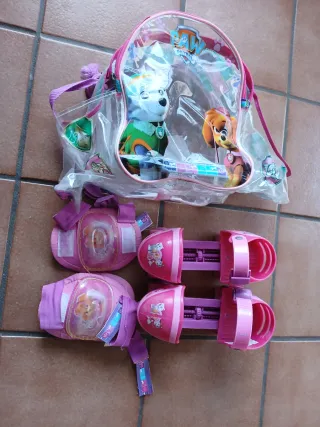 Patines Patrulla Canina con protecciones