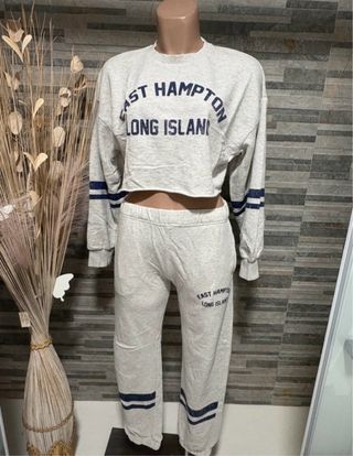 Conjunto Bershka gris East Hampton