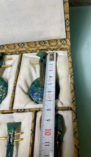 Miniaturas instrumentos musicales chinos cloisonné