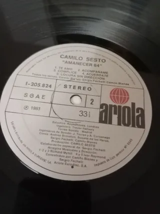 Vinilo Camilo Sesto Algo de Mí