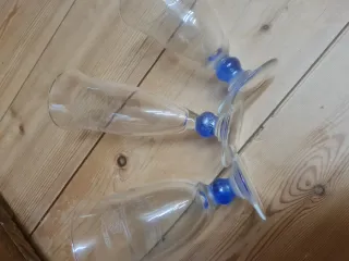 Set 18 Bicchieri Vintage Blu/Trasp.