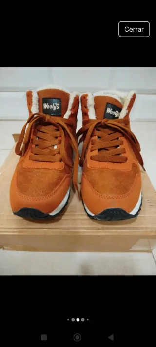 Zapatillas deportivas marrones forradas