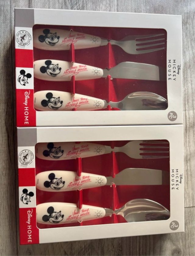 Cubiertos Disney Mickey Mouse x3