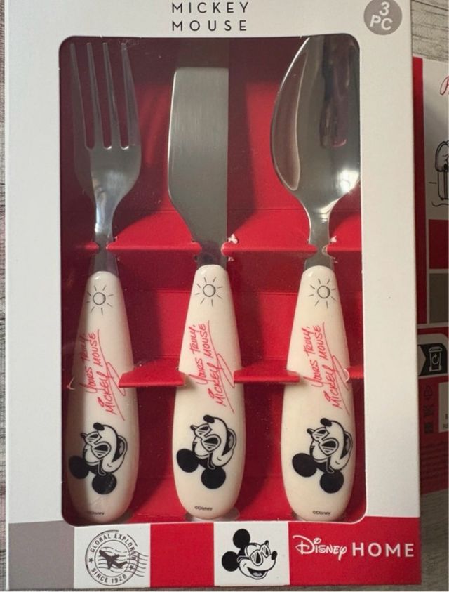 Cubiertos Disney Mickey Mouse x3