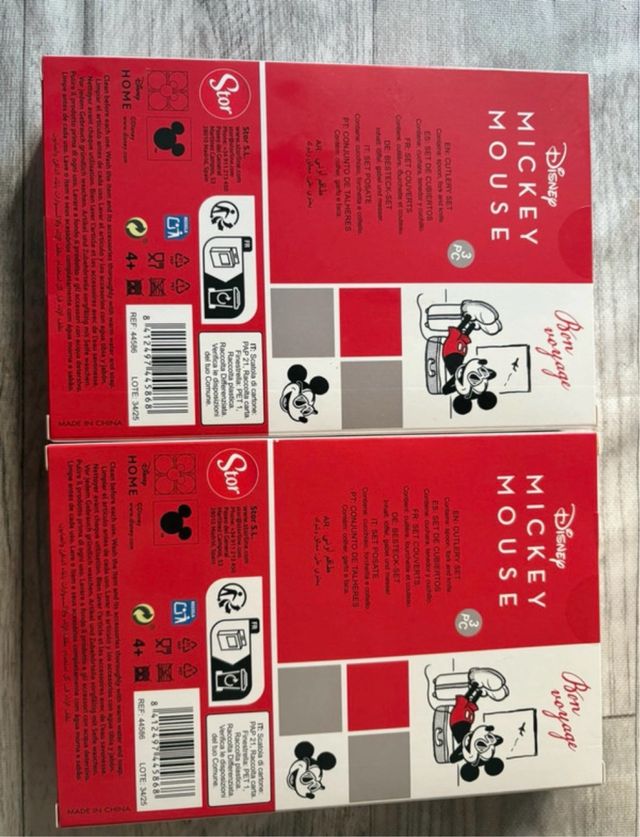 Cubiertos Disney Mickey Mouse x3