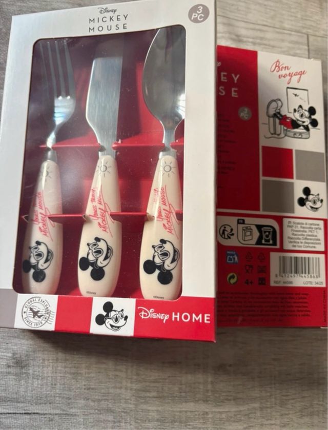 Cubiertos Disney Mickey Mouse x3