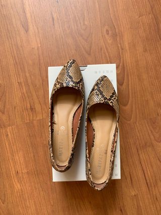 Zapatos Mary Paz Talla 39 Tacón Cuadrado piel