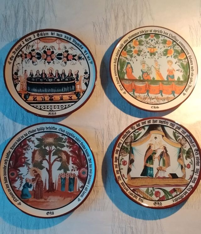 Platos decorativos Höganäs Allmoge Suecia
