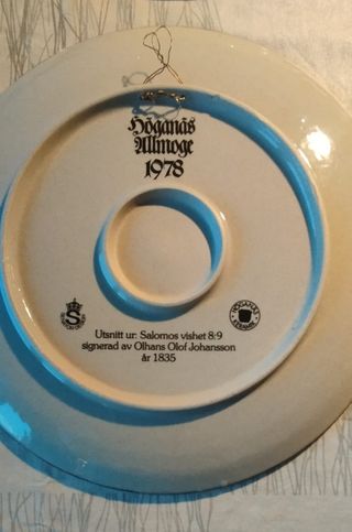 Piatti decorativi Höganäs Allmoge Svezia