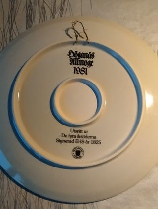 Piatti decorativi Höganäs Allmoge Svezia