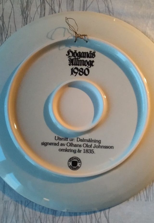 Platos decorativos Höganäs Allmoge Suecia