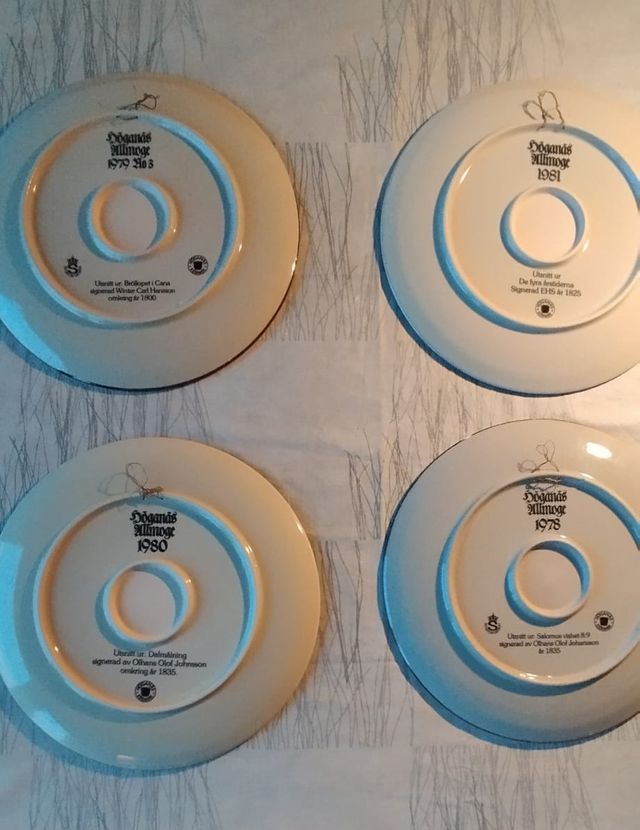 Platos decorativos Höganäs Allmoge Suecia