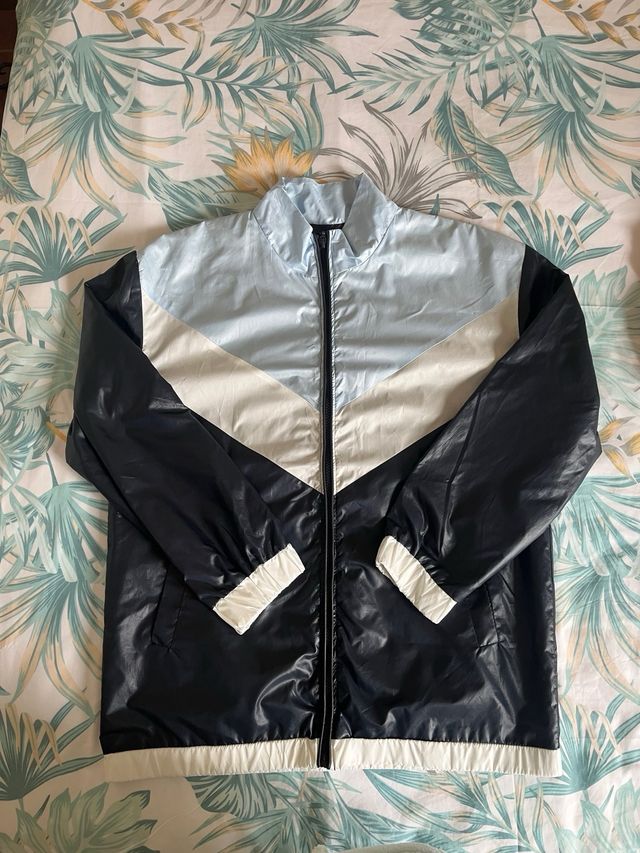 Chaqueta Mujer Azul y Blanca