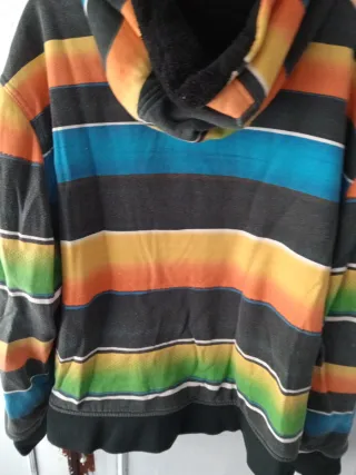 Sudadera Quiksilver Talla L Rayas