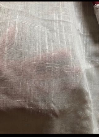 Coppia tendine cuori rosse e bianche