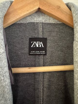 Chaqueta Zara Gris Mujer