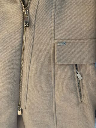 Abrigo Salsa Beige con Cuello Pelo desmontable