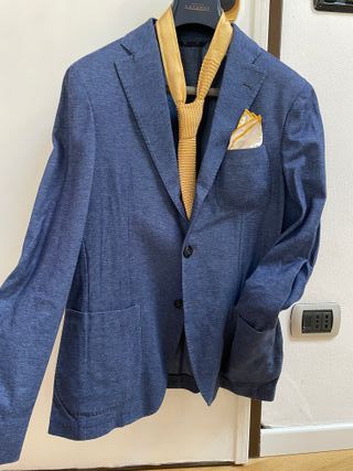 Giacca sartoriale uomo in cotone