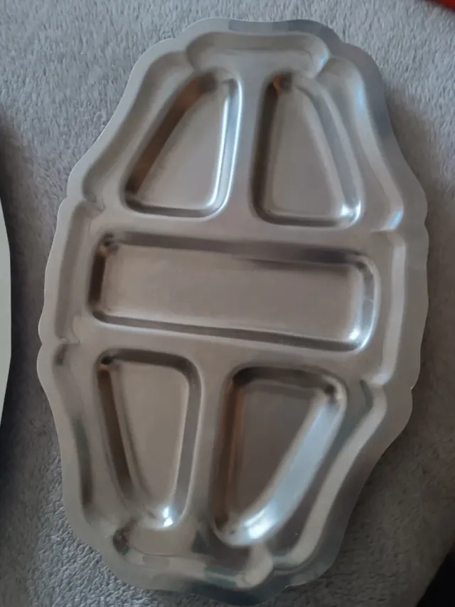 2 Bandejas acero inoxidable para entrantes