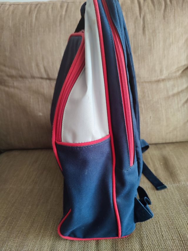 Mochila Lotto azul marino y rojo