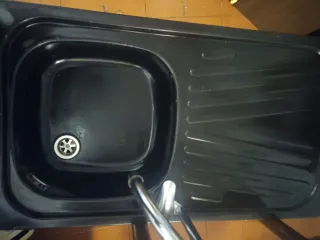 Lavandino cucina componibile nero