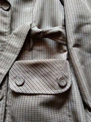 Gabardina Implicate Woman cuadros Talla 38