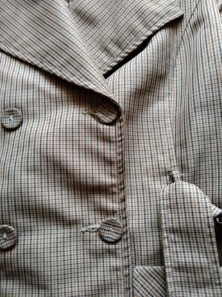 Gabardina Implicate Woman cuadros Talla 38